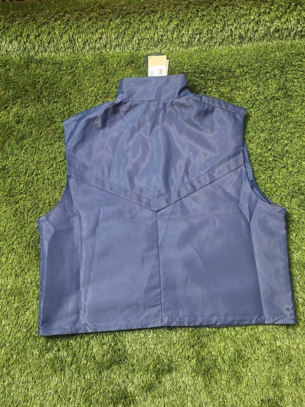 Nike Women Navy Blue Sportswear Shine Windrunner Full Zip Vest XL HV2472-410 NWT